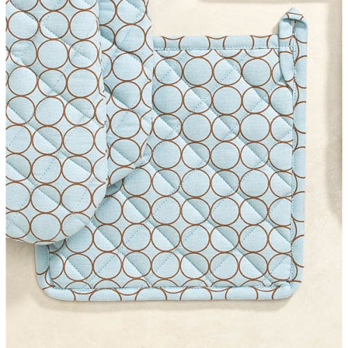 Rings Potholder - Blue