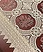 Simhomsen Burgundy Lace Table Runner 16 × 102 Inch Long