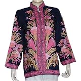 Embroidered Clothing - Womens Outerwear Vests Wool Fabric Size XL by ShalinCraft