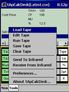 tApCalc Desk Calculator with Tape (SH3)