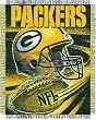 Green Bay Packers Spiral Series Jacquard Throw Blanket - NFL Football Fan Shop Team Merchandise
