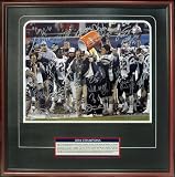 New England Patriots 2004 Team Signed - Gatorade Dunking - Framed 16x20 Autographed Photograph
