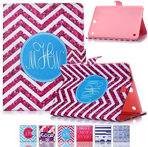 Tab A 9.7 Case-Ucover(TM)Slim Lightweight Stand Cover with Card Slot/Cash Holder for Samsung Galaxy Tab A 9.7-Inch SM-T550 (Red Waves)