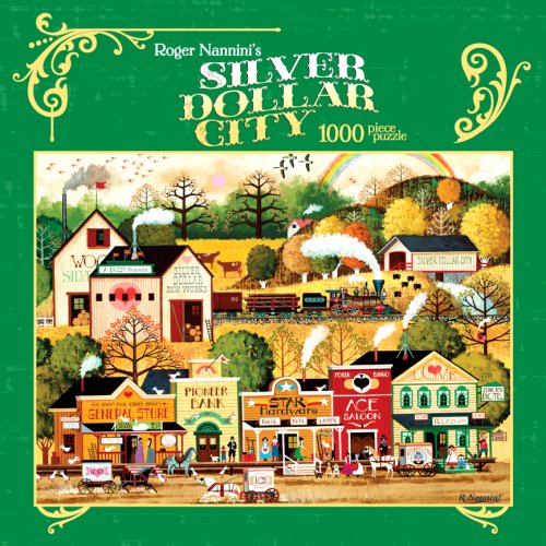 618Hvg3CdAL Ceaco Roger Nannini Tin 1000 Piece Puzzle   Silver Dollar City