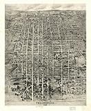 Image of GIANT Wall Sticker of: Panoramic map of historic Tallahassee 1926.