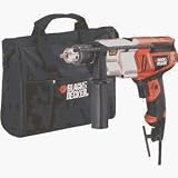 Black and Decker DR650B 6.5 Amp 1 2-Inch Dual Range Hammer Drill with Storage Bag by Black & Decker