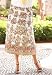 Gored Printed Skirt