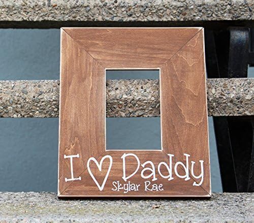 I "heart" Daddy Personalized Picture Frame, 4x6, 5x7, or 8x10 - Father's Day Gift, Dad Gift by Knotooshabby.