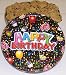 Gourmet Food : Scott's Cakes 2 1/2 lb. Oatmeal Raisin Cookies in a Large Happy Birthday Tin