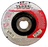SAIT 23703 Type 27 4-1/2-Inch x 1/8-Inch x 7/8-Inch 13300 Max RPM Turbo - High Performance Specialty Grinding Wheels - 25 Pack