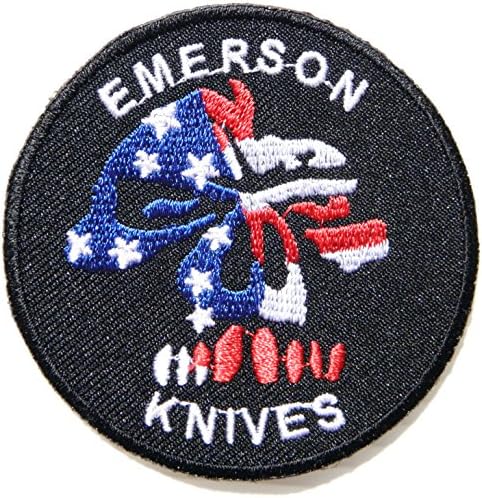 EMERSON KNIVES Kinfe Logo Jacket Patch Sew Iron on Embroidered Symbol Badge Cloth Sign bY PRINYA SHOP
