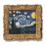 Starry Night - Gold Frame Magnet