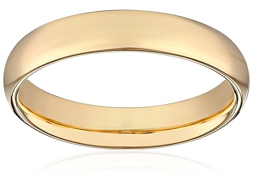 18k gold 4mm comfort-fit wedding ring