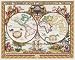 Janlynn Cross Stitch Kit, 15-Inch by 18-Inch, Olde World Map