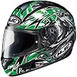 HJC Slayer Men's CL-16 Street Motorcycle Helmet w/ Free B&F Heart Sticker Bundle - MC-4