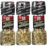 McCormick - Garlic Pepper Seasoning - 1.23-Oz. Grinder (Pack of 3)