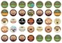 Crazy Cups Flavored Coffee Sampler, K-Cup Portion Pack for Keurig K-Cup Brewers (Pack of 35)