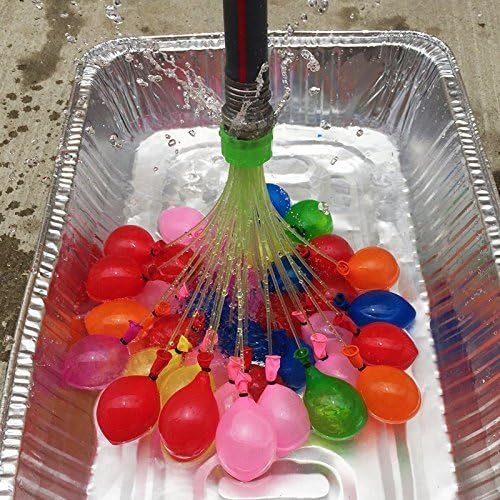 Magic Water Balloons ★ Quick Fill 100 Balloons in Under 1 Minute ★ No Tie / Self Tying Balloons ★ Multiple Balloon Filler