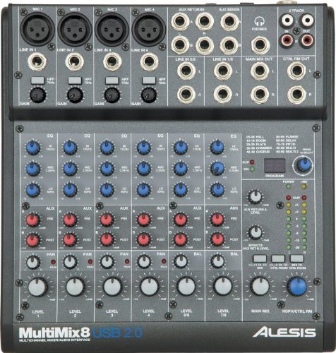 Alesis MultiMix 8 USB 2.0 8-Channel Mixer