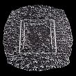 Popcorn Square Charger Dinner Plate (10"x10"), Clear - 6 Pack