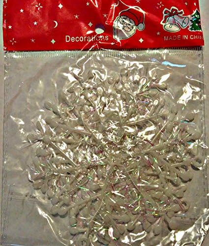 Glitter Snowflakes Ornament Party Decoration 3 Per Pack Pack of 4