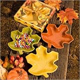 Autumn Magic Collection leaf candy dishes (Set of 32)