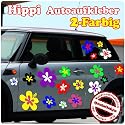 HIPPI Hibiskus 2 Farben Autoaufkleber 25 MOTIVEN - 8 Sets