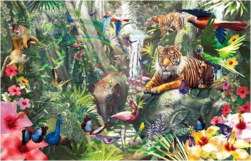 image Product detail  Sunsout Asian Forest 1000 Piece Jigsaw Puzzle
