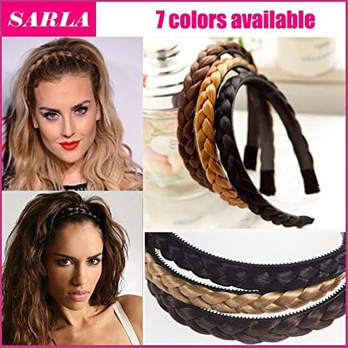 SARLA 1PC Headband For Women Wedding Hairbands Plaited Braided Hair Accessories