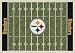Pittsburgh Steelers 5' 4" x 7' 8" NFL Home Field Area Rug