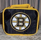 Licensed NHL BOSTON BRUINS Black Zippered Insulated LUNCHBOX