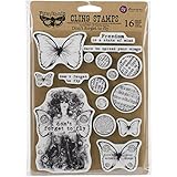 Prima Marketing Finnabair Cling Stamps 6"X7.5"-Don't Forget To Fly