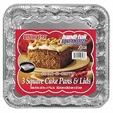 Handi-foil Cook-n-carry Square Cake Pan With Lid (Pack of 9)