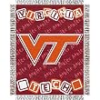 Virginia Tech Hokies NCAA Triple Woven Jacquard Throw (044 Series) (36x46")"