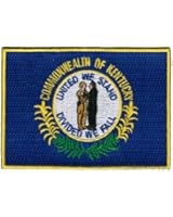 Kentucky State Flag Embroidered Patch Iron-On KY Emblem
