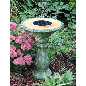 Echo Valley Firenze Solar Birdbath Fountain by 