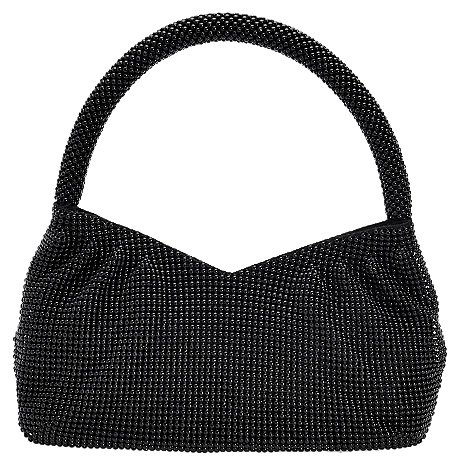 Drap 737, Damen Clutch / Abendtasche, Metall-Mesh, schwarz, klein Preisvergleich