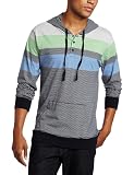 Burnside Mens Bleach Stripe Knit Hoody Shirt