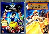 Princess 2-Pack Bundle (5-DVD): Snow White and the Seven Dwarfs (3-DVD Combo Pack includes Blu-ray + BD Live) / Anastasia (2-DVD Family Fun Edition w/Bartok the Magnificent)