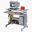 Adjustable Height 35 Wide Mobile Workstation