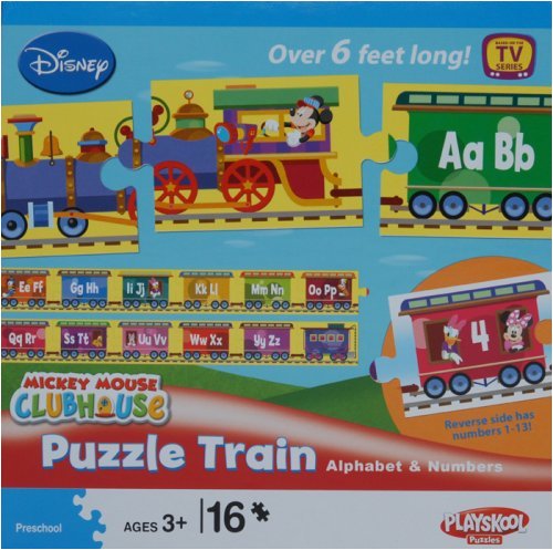 Disney Mickey Mouse Clubhouse Puzzle Train - Alphabet and Numbers