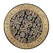 Sarouk Rug- Black/ Beige(8' Round)