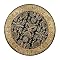 Sarouk Rug - Black/ Beige (Round)