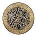 Sarouk Rug - Black/ Beige (Round)
