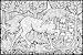 Forest Unicorn - 22x32.5 Giant Line Art Coloring Poster