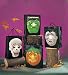 Trick or Treat Halloween Bags w/Flashing Faces Set (B219)