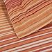 Amazon Brand – Pinzon Lightweight Cotton Flannel Duvet Set - Full/Queen, Orange Stripe