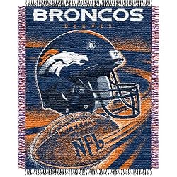 Denver Broncos NFL Triple Woven Jacquard Throw (Spiral Series) (48x60")"