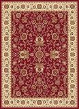 Home Dynamix Madlena 3207-200 Polypropylene 5-Feet 2-Inch by 5-Feet 2-Inch Round Area Rug, Red