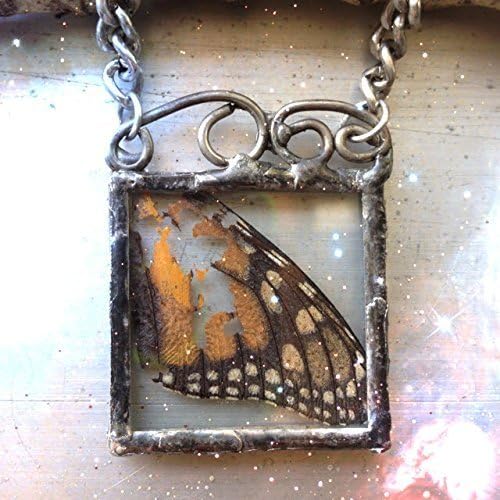 Monarch Butterfly Wing Necklace